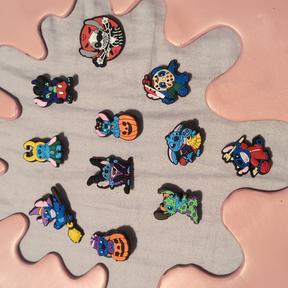 Halloween Stitch Shoe Charms set of 11
